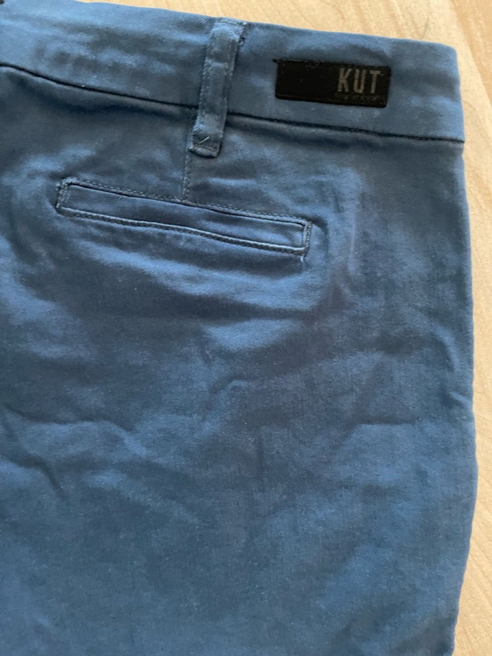 KUT From The Kloth Navy Tailored Shorts High Rise Cotton Stretch Classic Summer - Picture 7 of 16